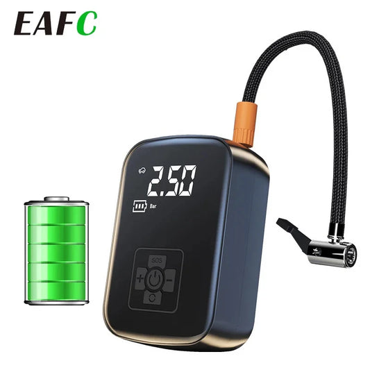 Portable Cordless Tire Inflator – 12V 150PSI Air Compressor for Car, Motorcycle, Bicycle & Sports Balls